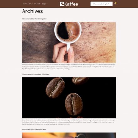 ThemeForest Kaffee