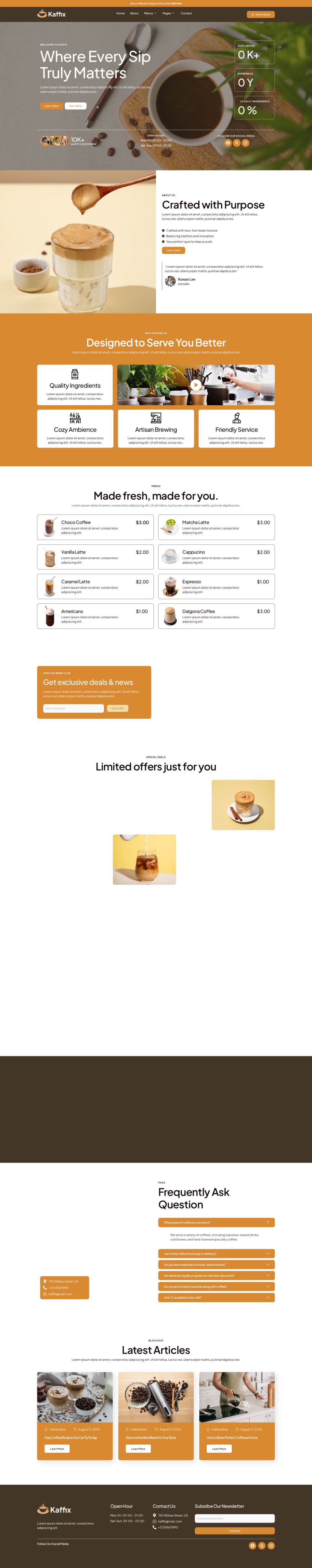WordPress template ThemeForest Kaffix