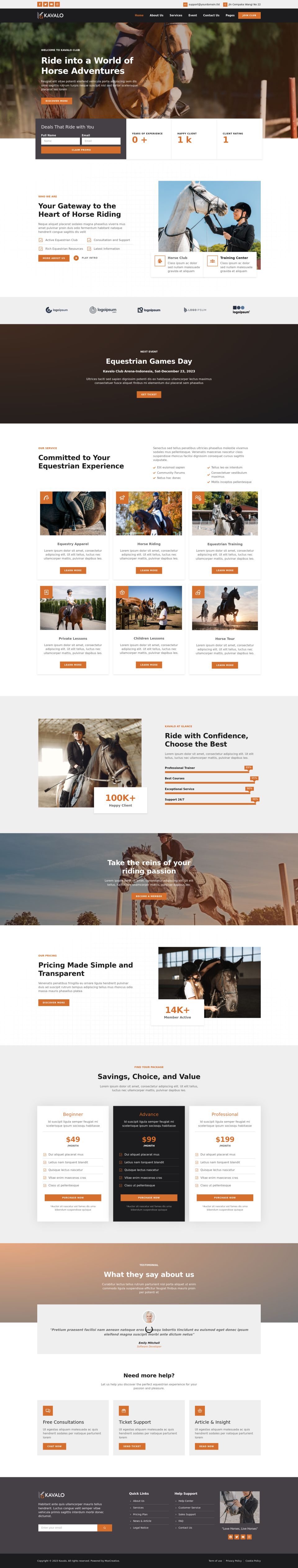 WordPress template ThemeForest Kavalo