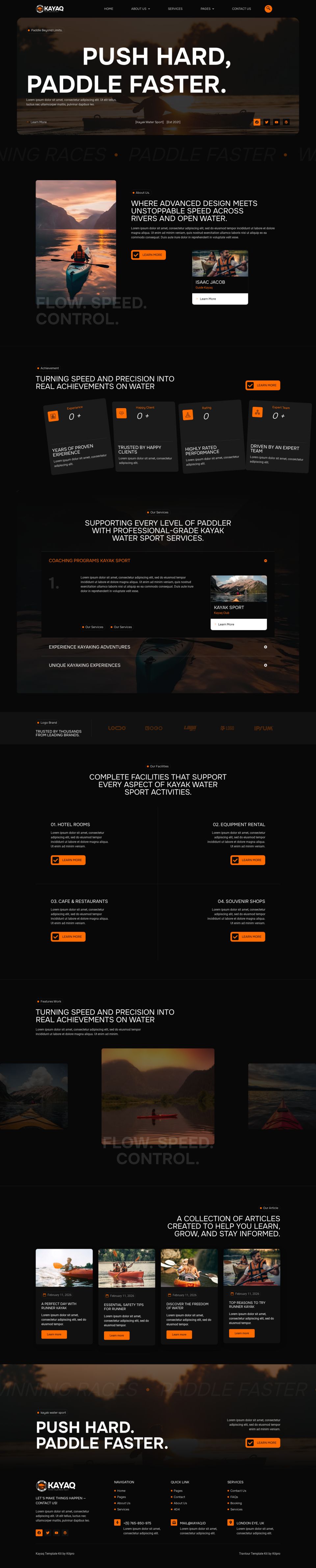 Template ThemeForest Kayaq WordPress template ThemeForest Kayaq