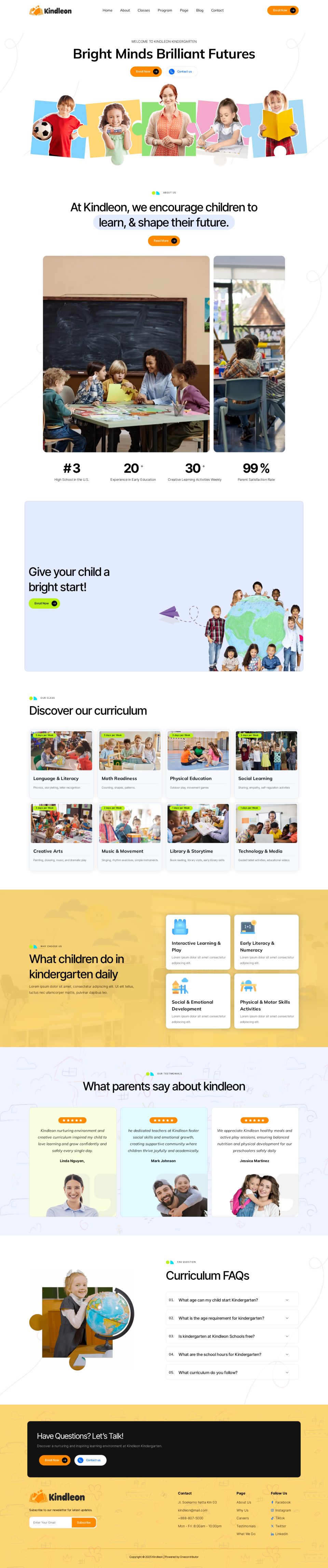 WordPress template ThemeForest Kindleon