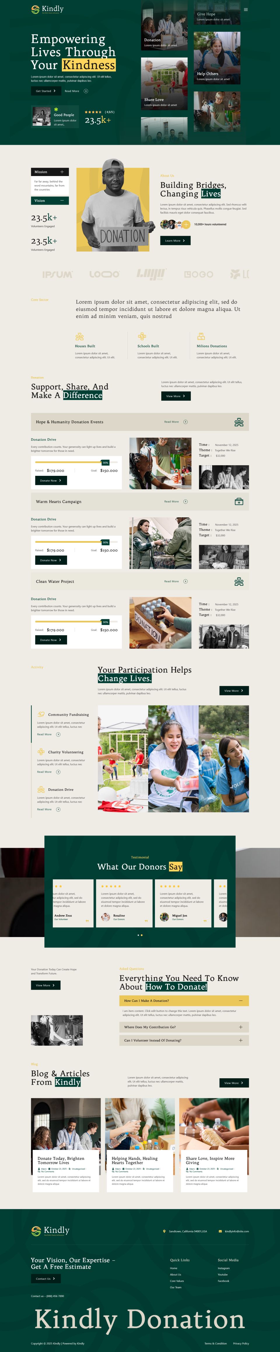 Template ThemeForest Kindly WordPress template ThemeForest Kindly