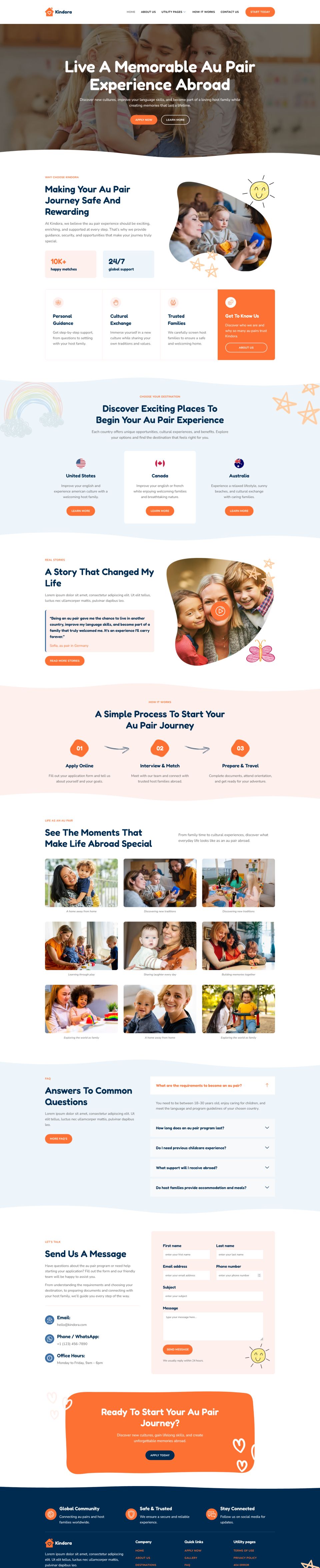 Template ThemeForest Kindora WordPress template ThemeForest Kindora