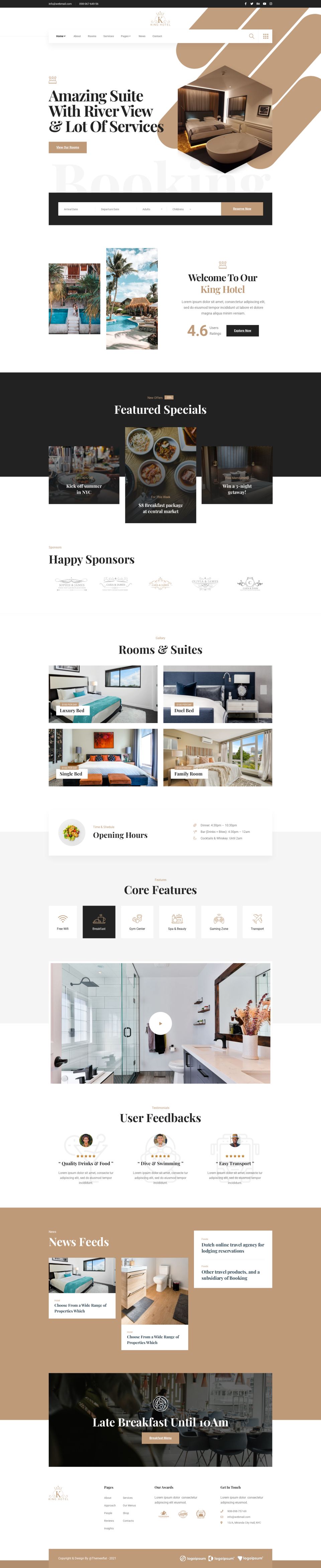 WordPress template ThemeForest KingHo