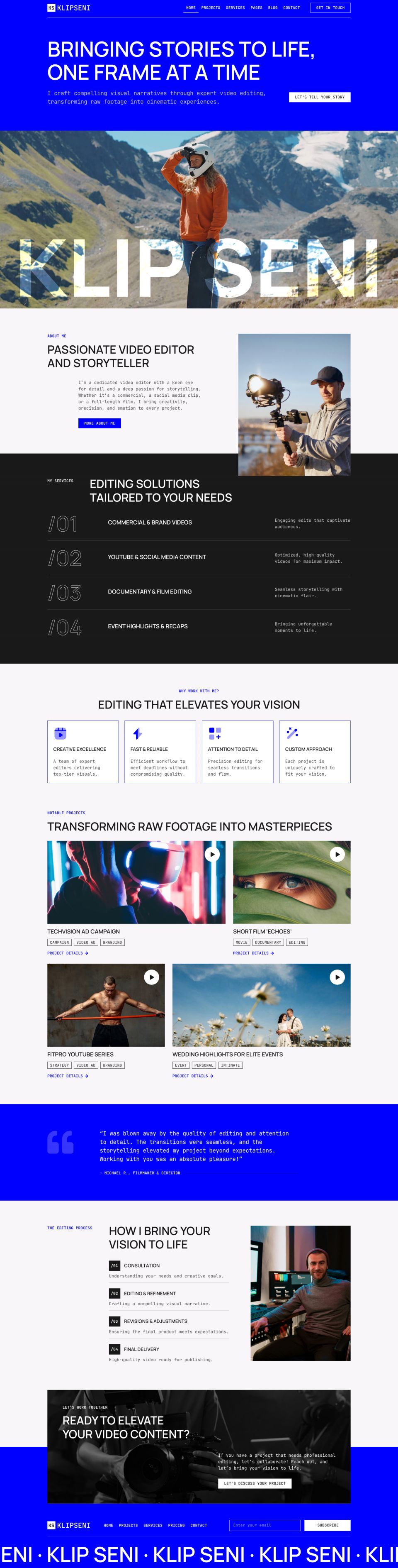 WordPress template ThemeForest KlipSeni