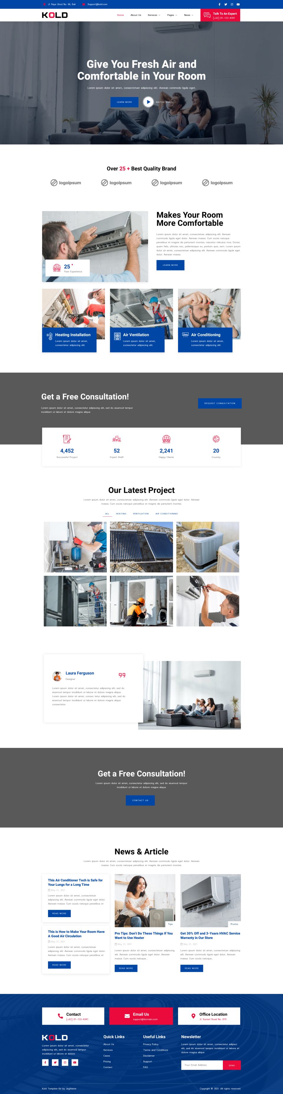 WordPress template ThemeForest Kold