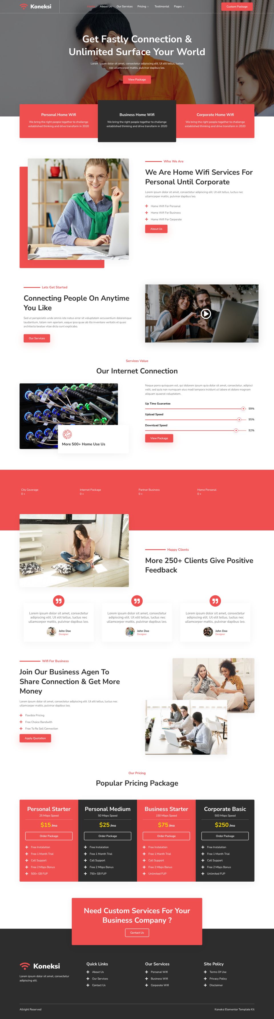 WordPress template ThemeForest Koneksi