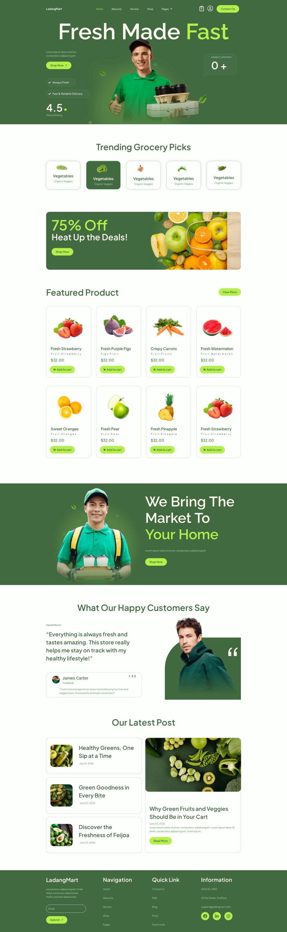 WordPress template ThemeForest Ladangmart