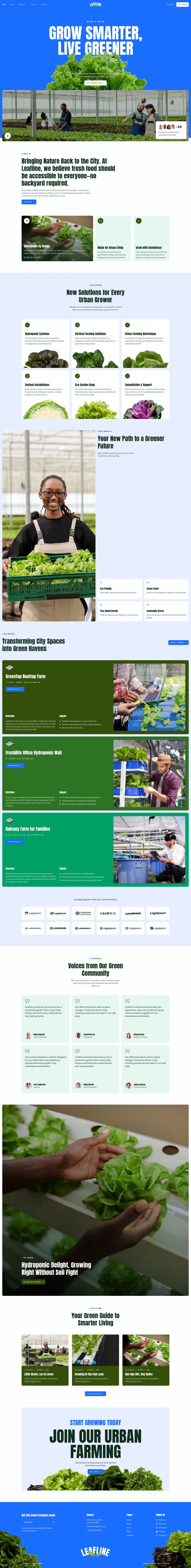 WordPress template ThemeForest Leafline