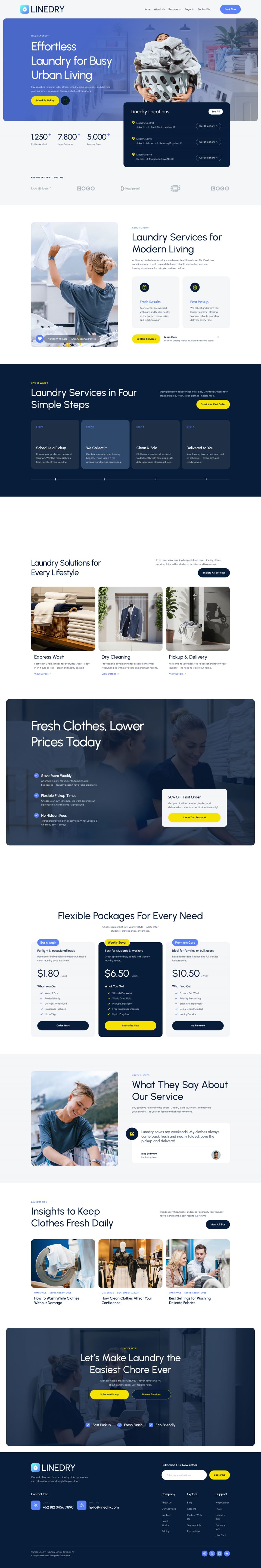 WordPress template ThemeForest Linedry
