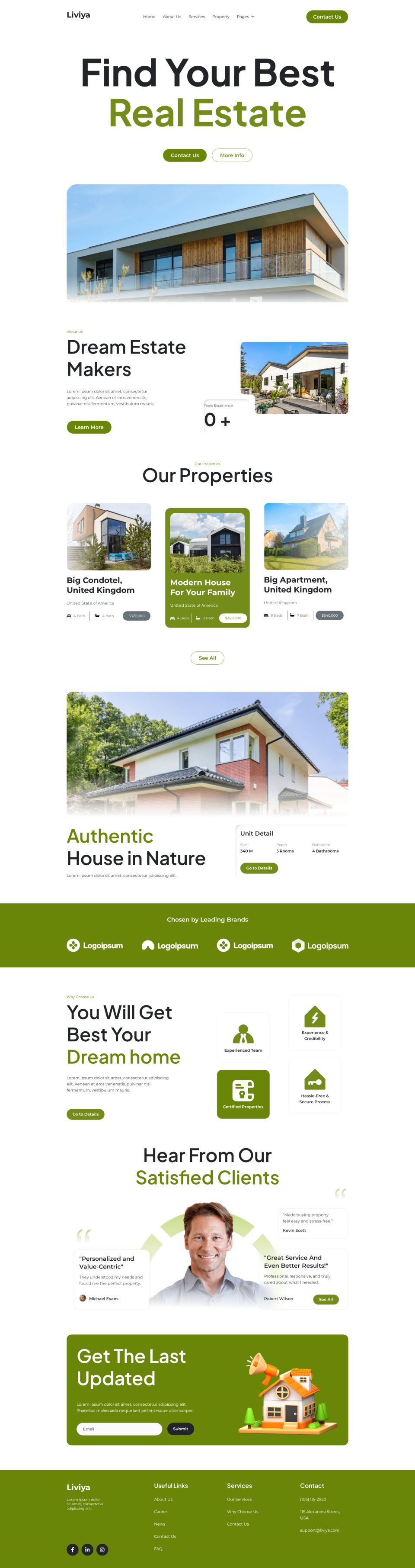 WordPress template ThemeForest Liviya