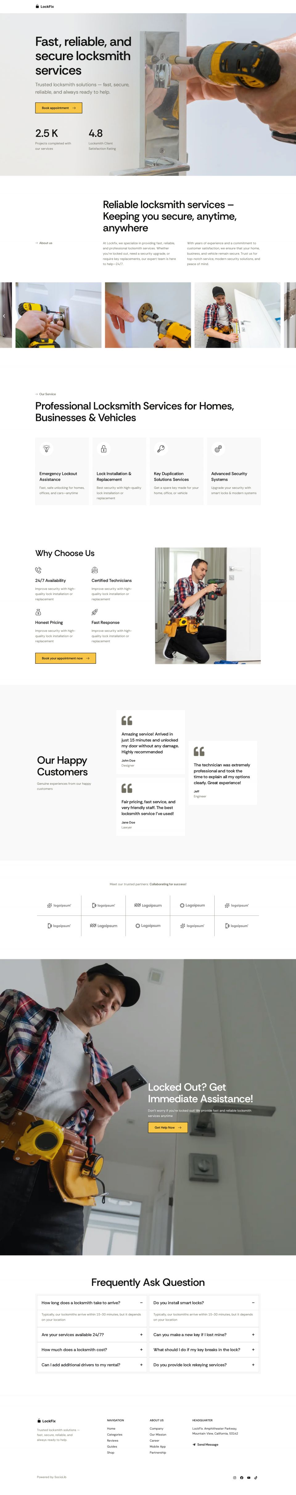 WordPress template ThemeForest LockFix