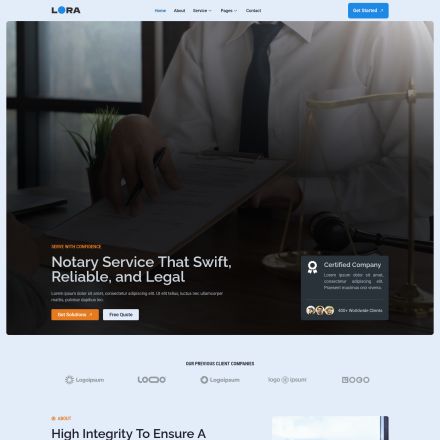 ThemeForest Lora