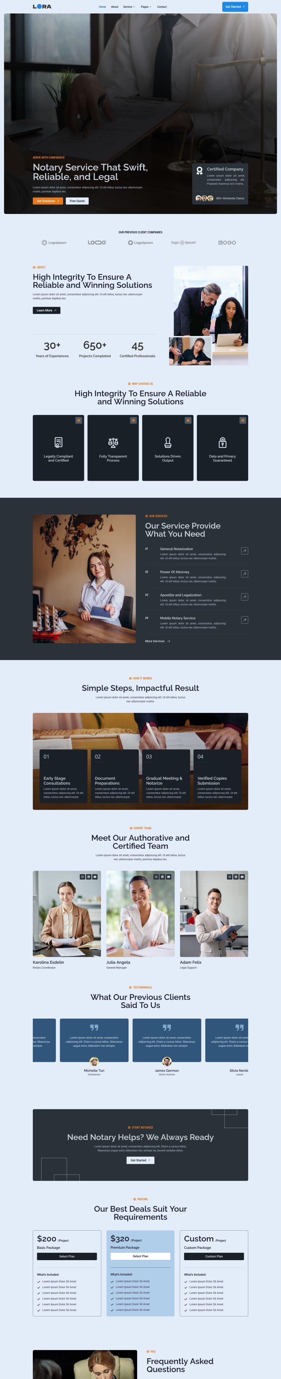 WordPress template ThemeForest Lora