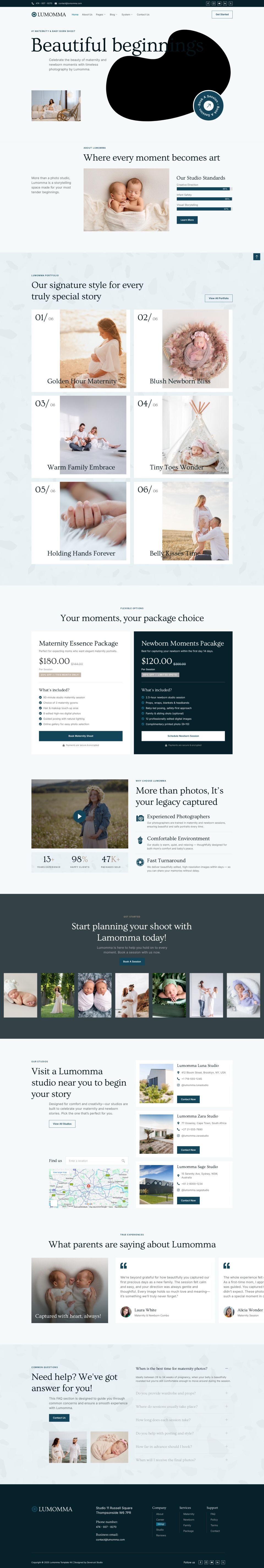 WordPress template ThemeForest Lumomma