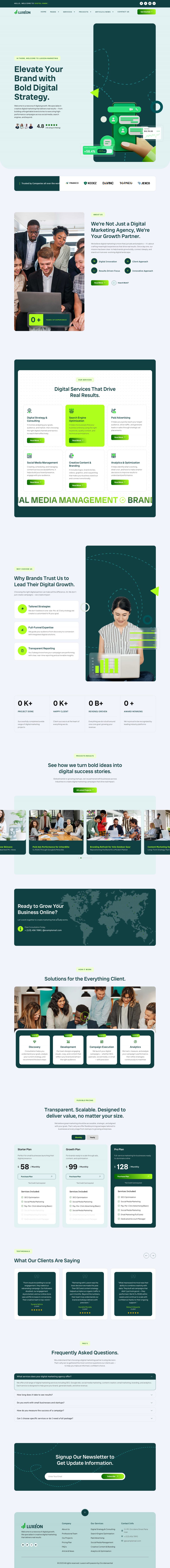WordPress template ThemeForest Luxeon