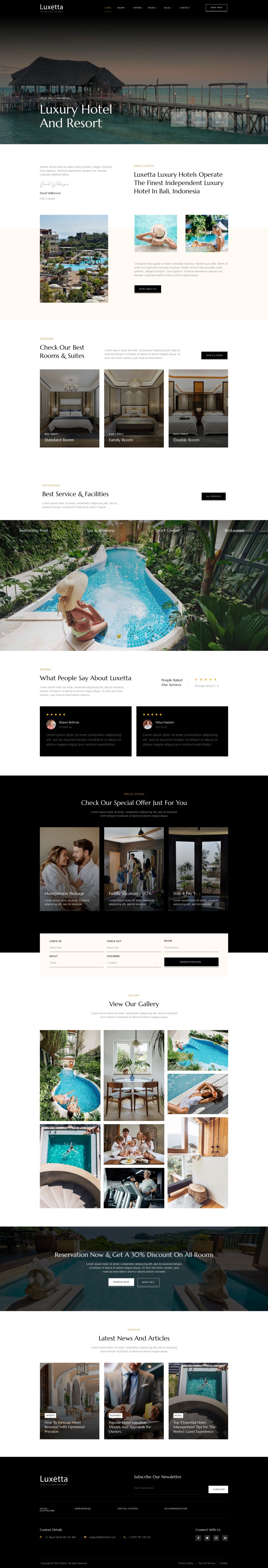 WordPress template ThemeForest Luxetta
