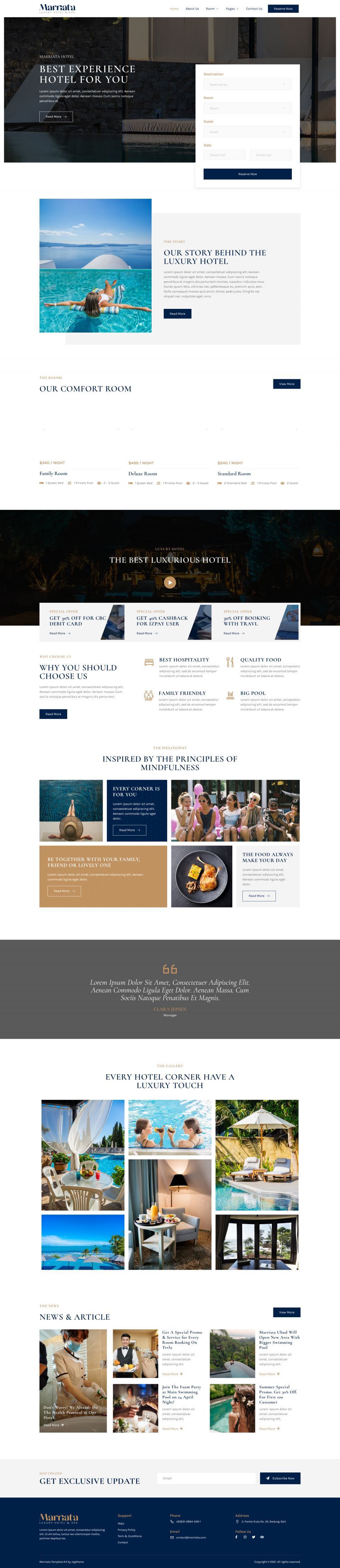 WordPress template ThemeForest Marriata