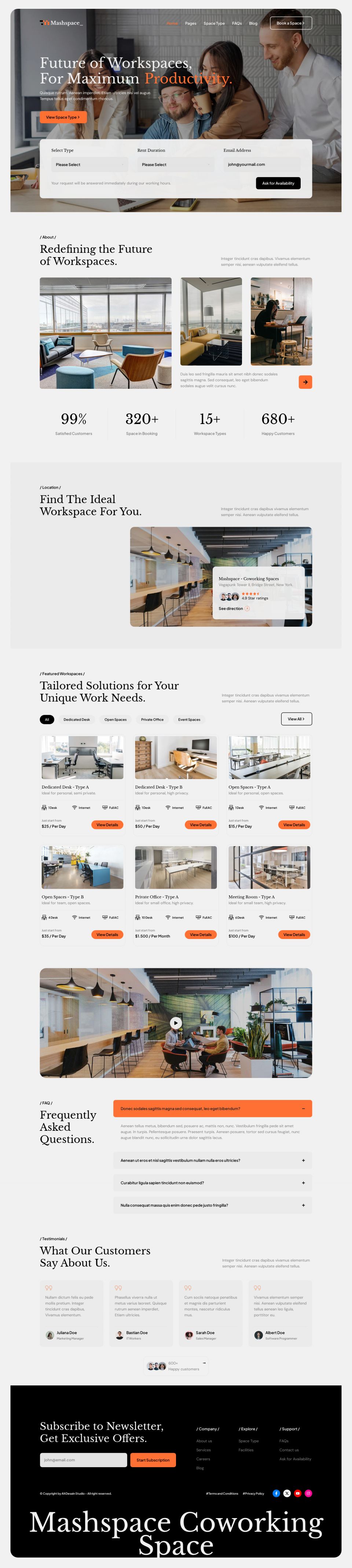 WordPress template ThemeForest Mashspace