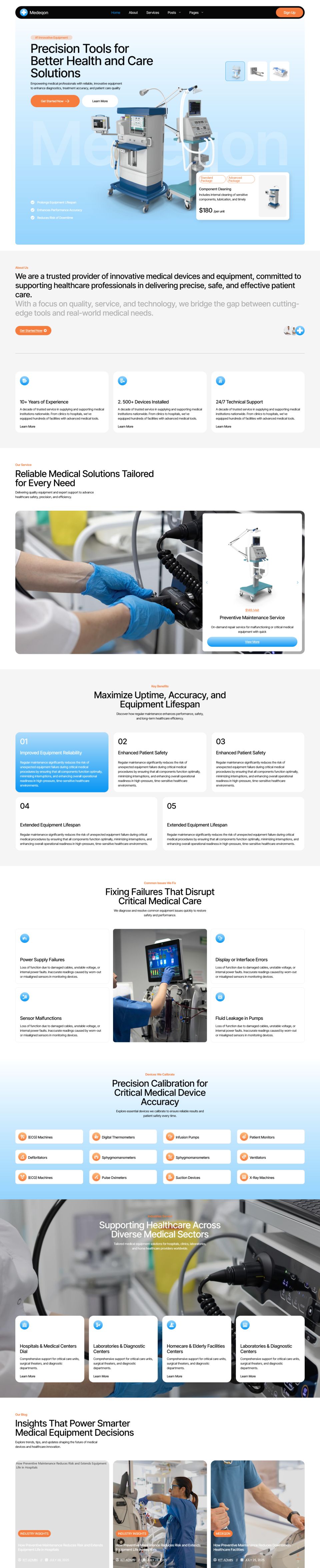 WordPress template ThemeForest Medeqon