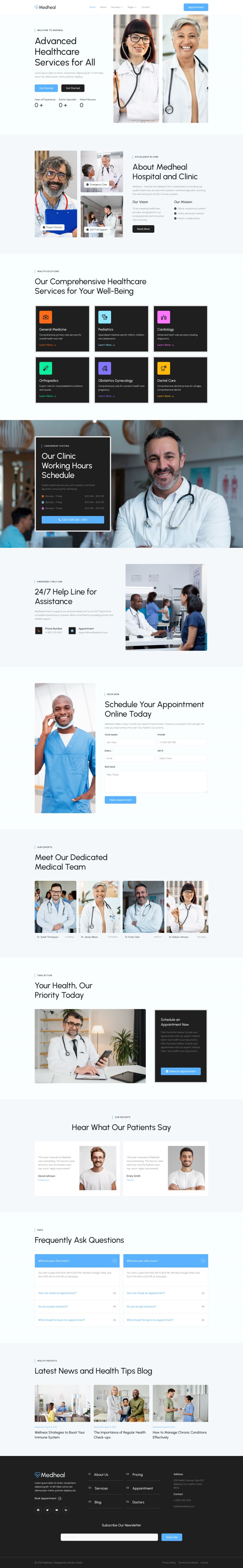 WordPress template ThemeForest Medheal