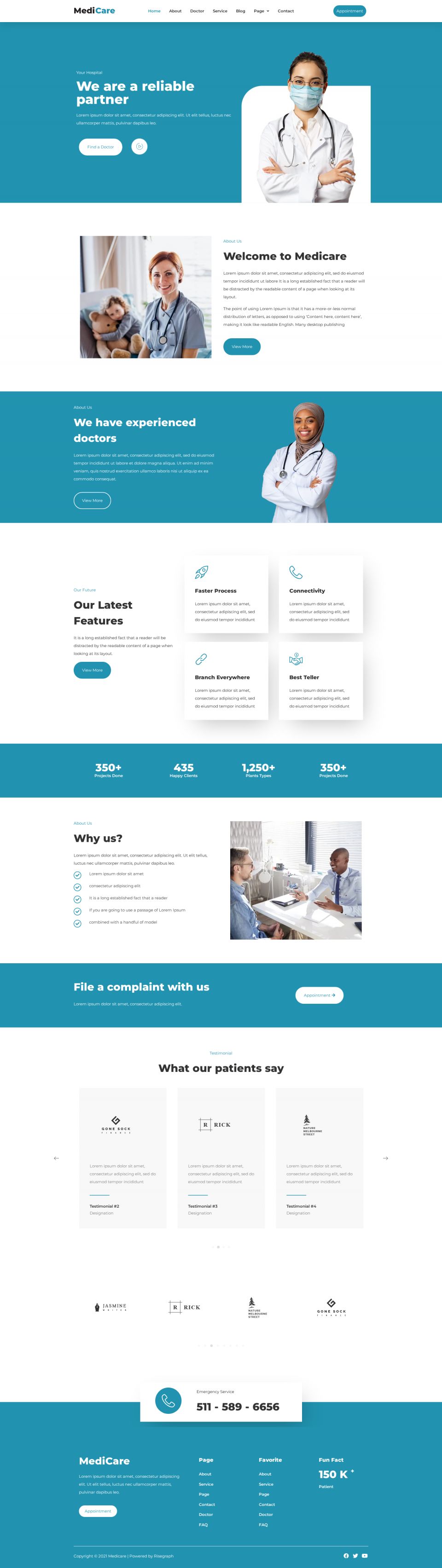 WordPress template ThemeForest MediCare