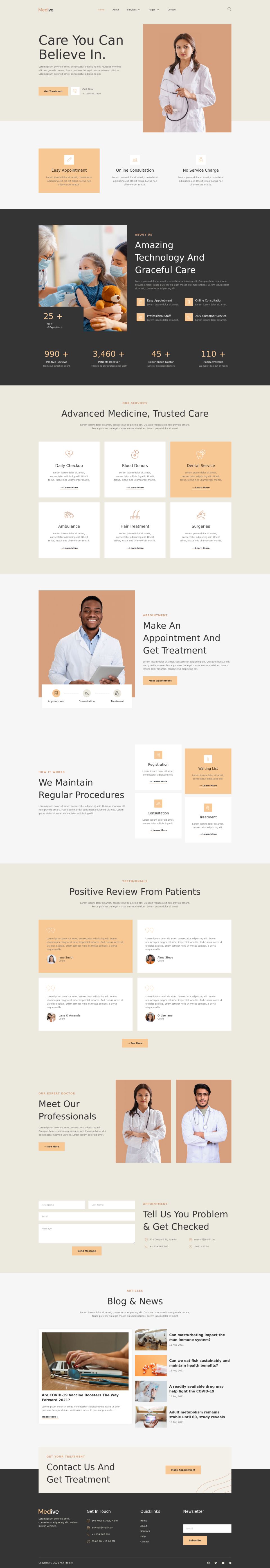 WordPress template ThemeForest Medive