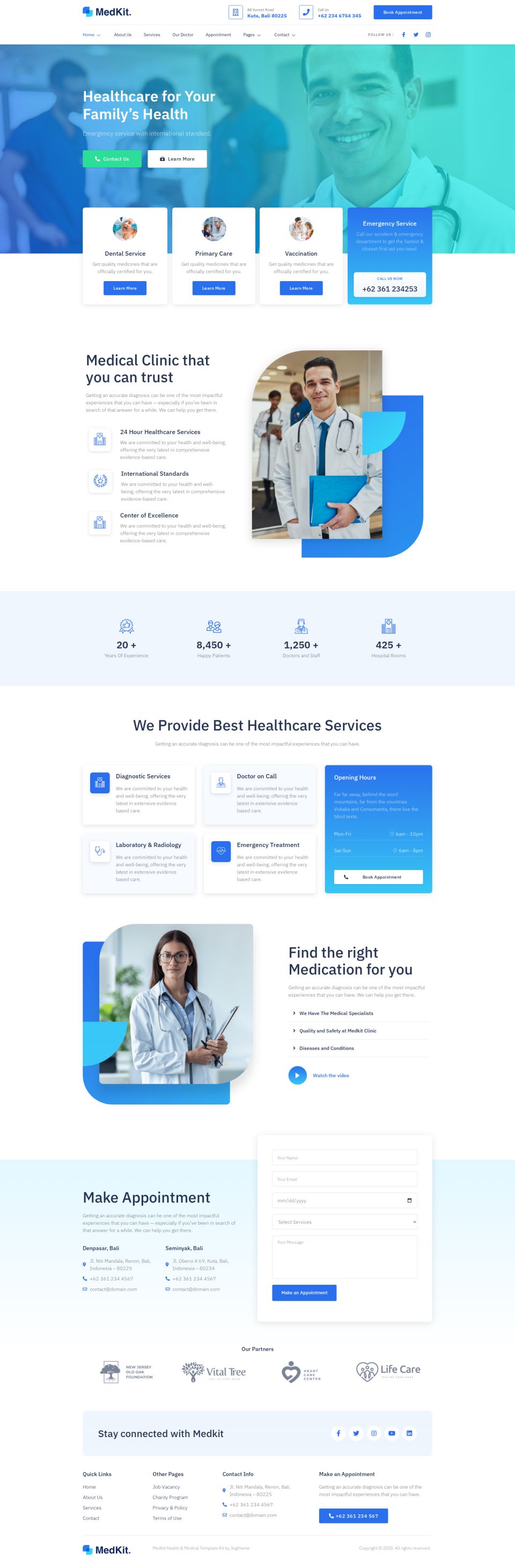 WordPress template ThemeForest MedKit