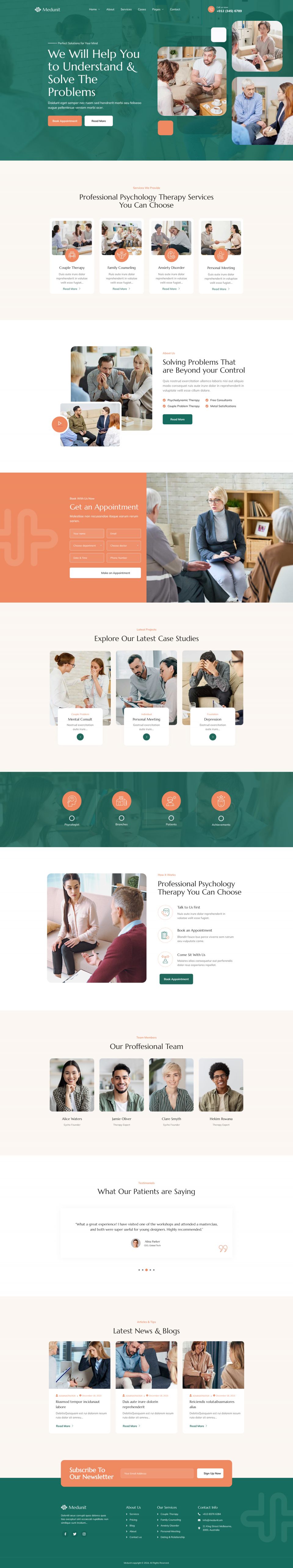 WordPress template ThemeForest Medunit