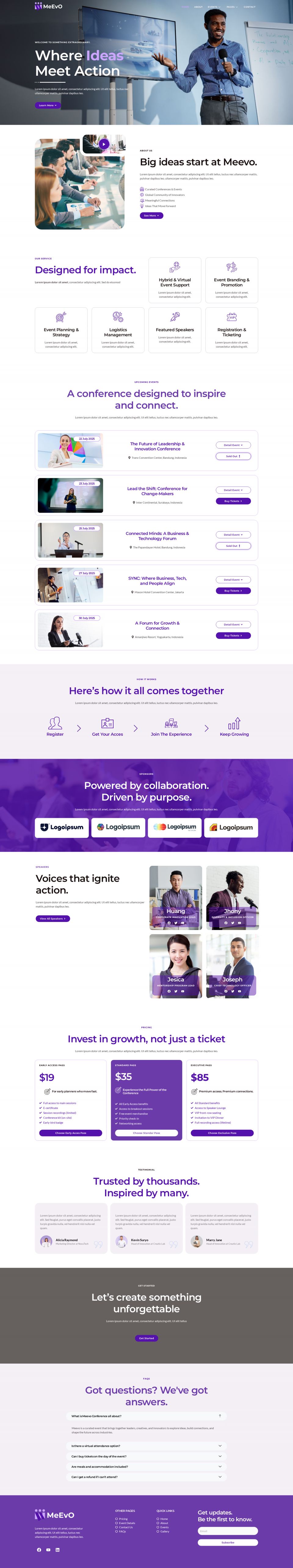 WordPress template ThemeForest Meevo