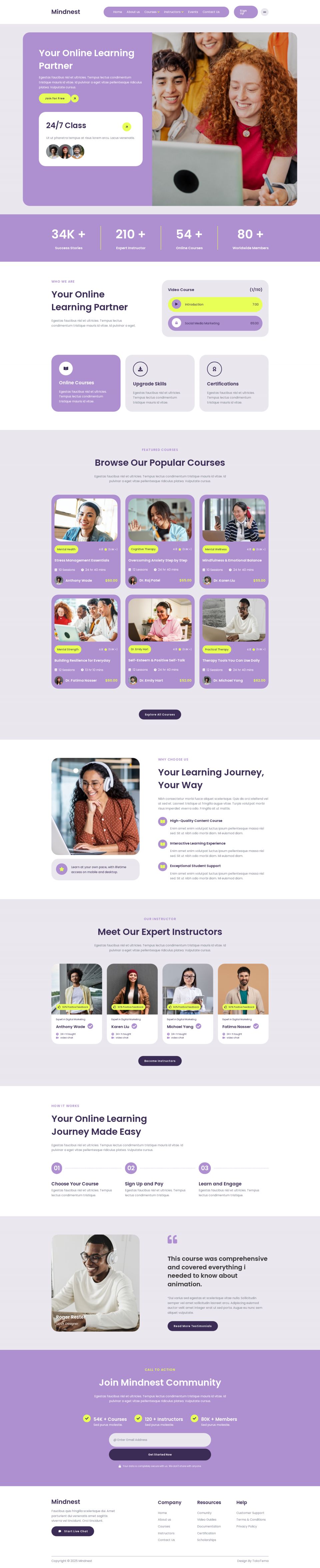 WordPress template ThemeForest Mindnest