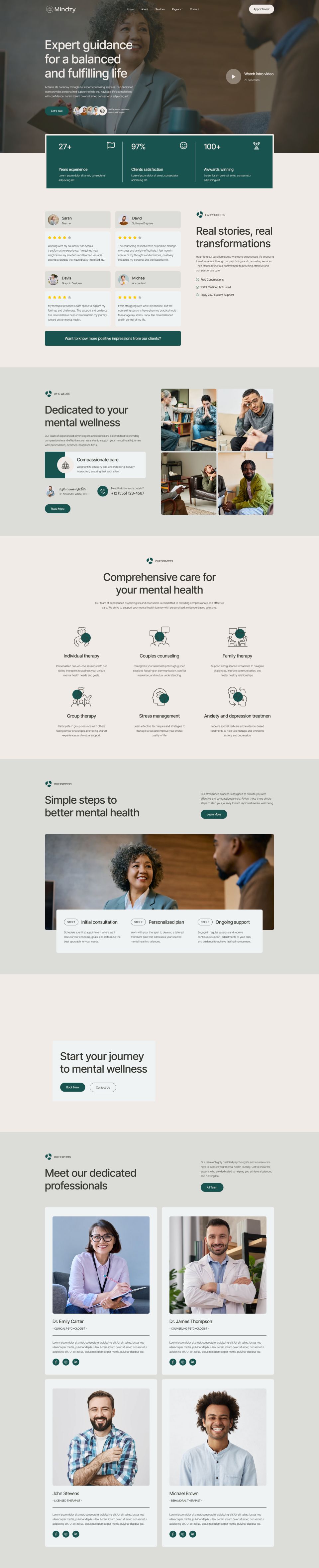 WordPress template ThemeForest Mindzy