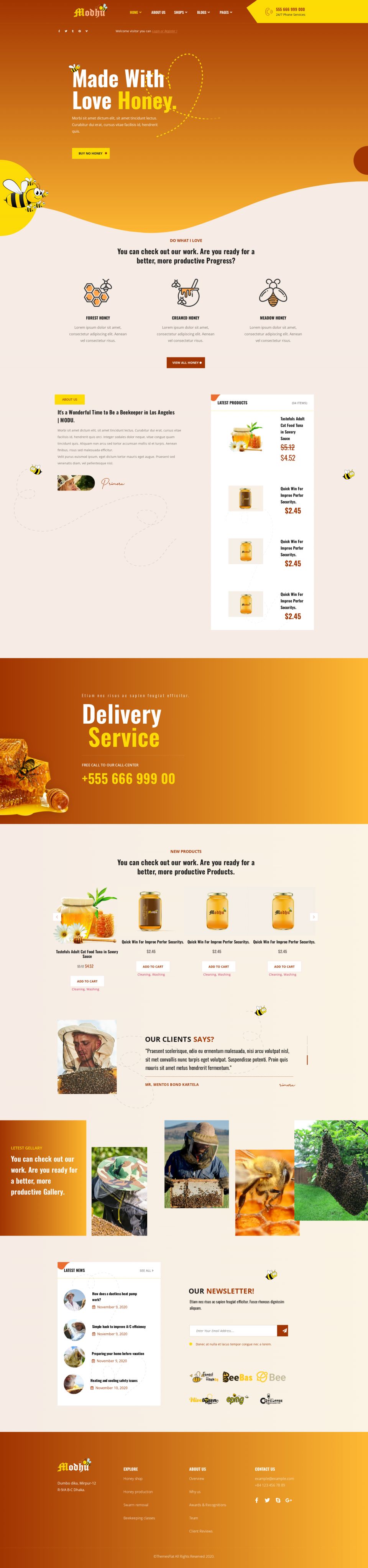 WordPress template ThemeForest Modhu