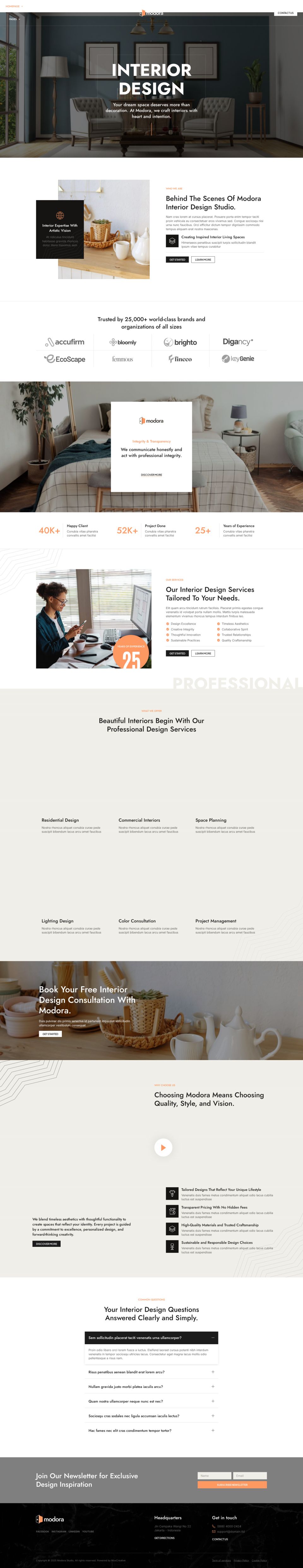 WordPress template ThemeForest Modora