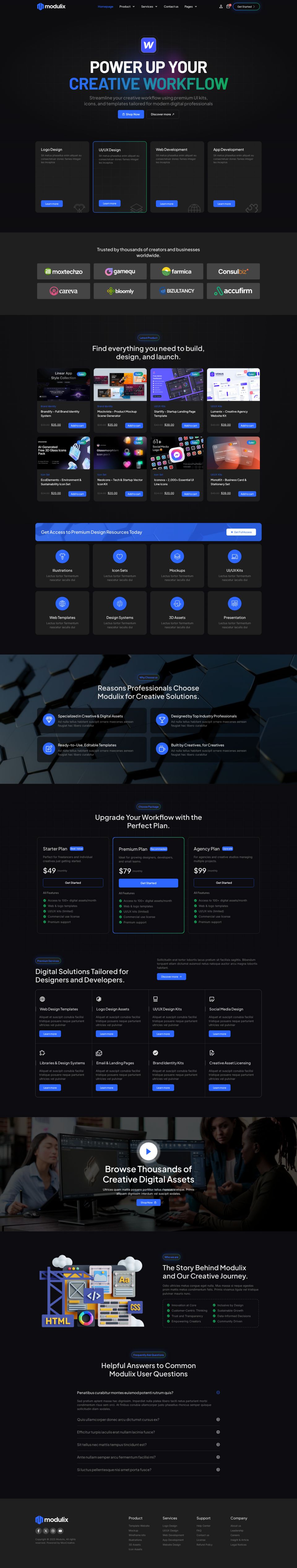 WordPress template ThemeForest Modulix