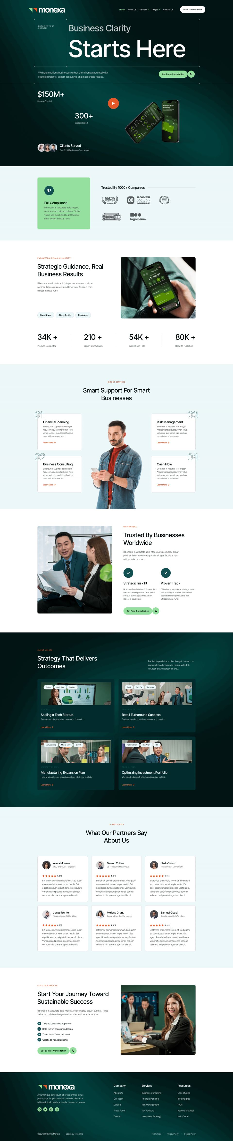 WordPress template ThemeForest Monexa