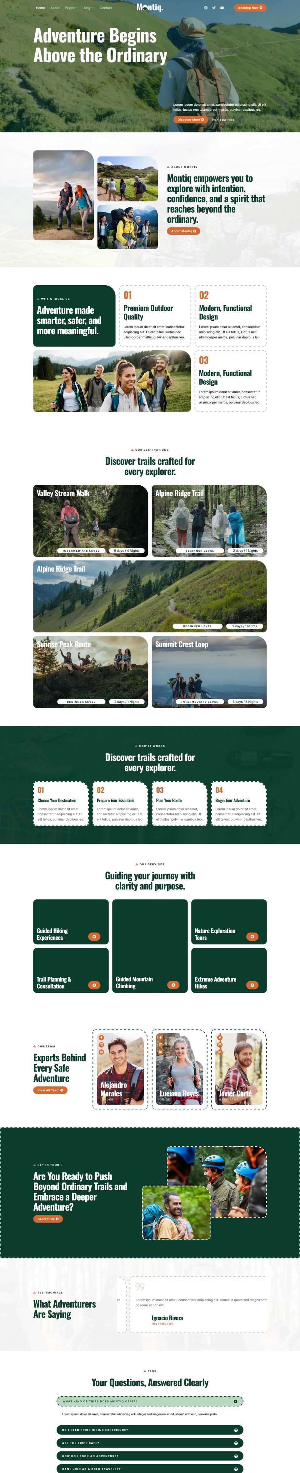 Template ThemeForest Montiq WordPress template ThemeForest Montiq