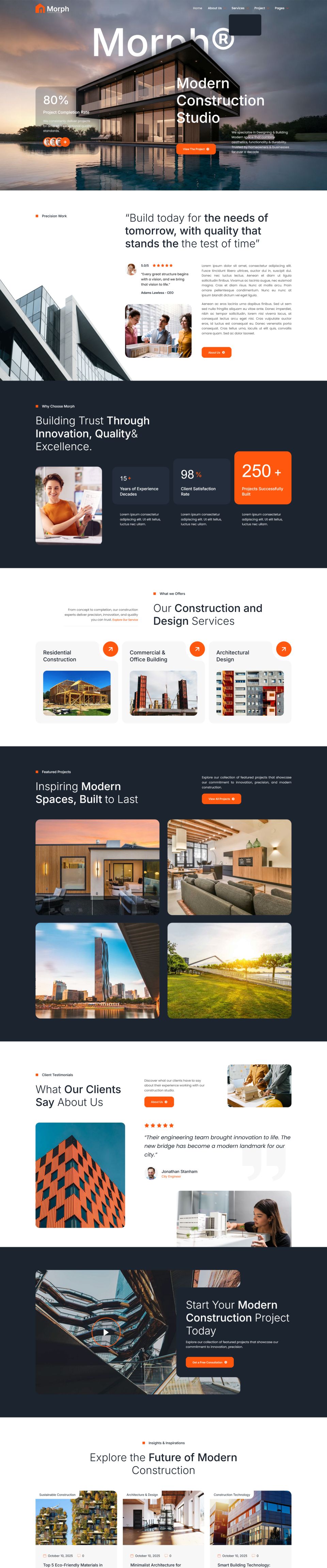 WordPress template ThemeForest Morph