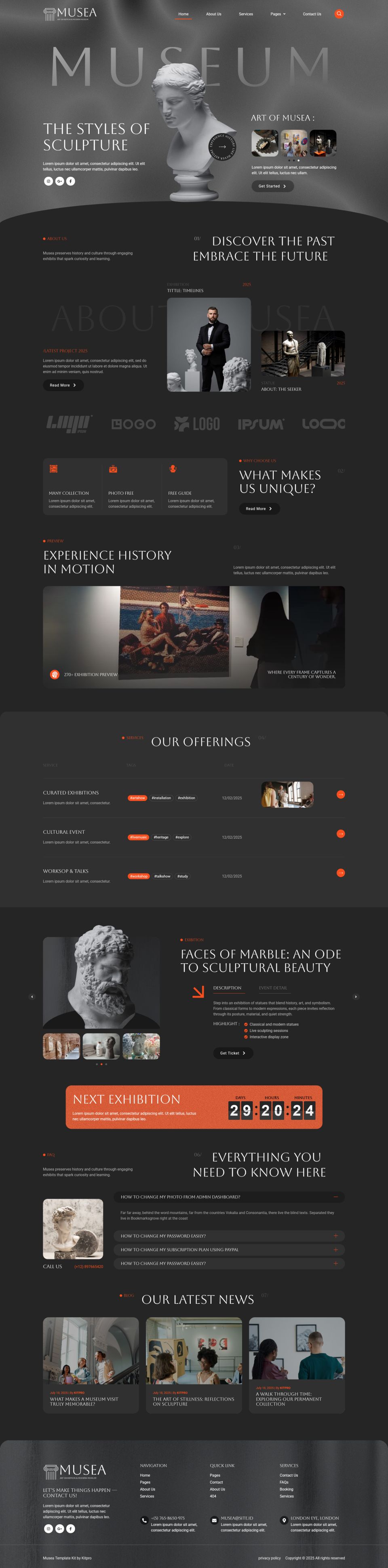 WordPress template ThemeForest Musea