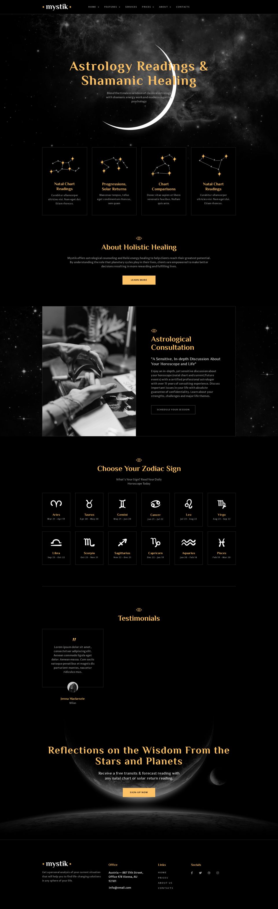 WordPress template ThemeForest Mystik