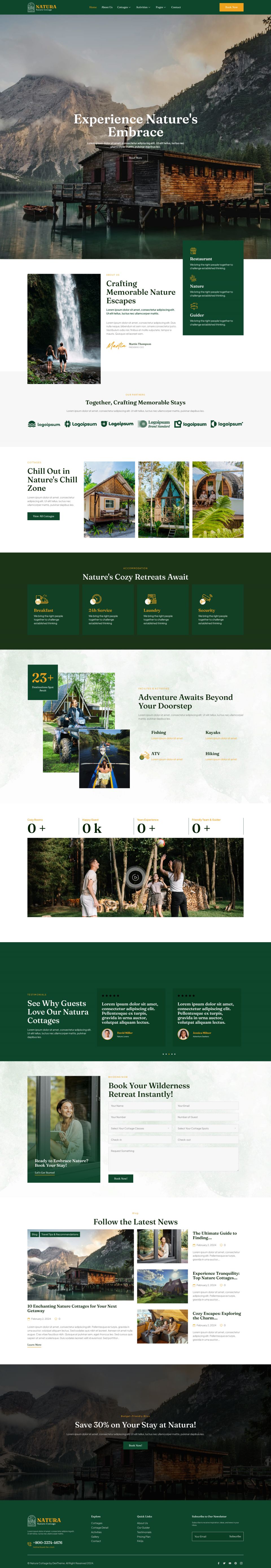 WordPress template ThemeForest Natura