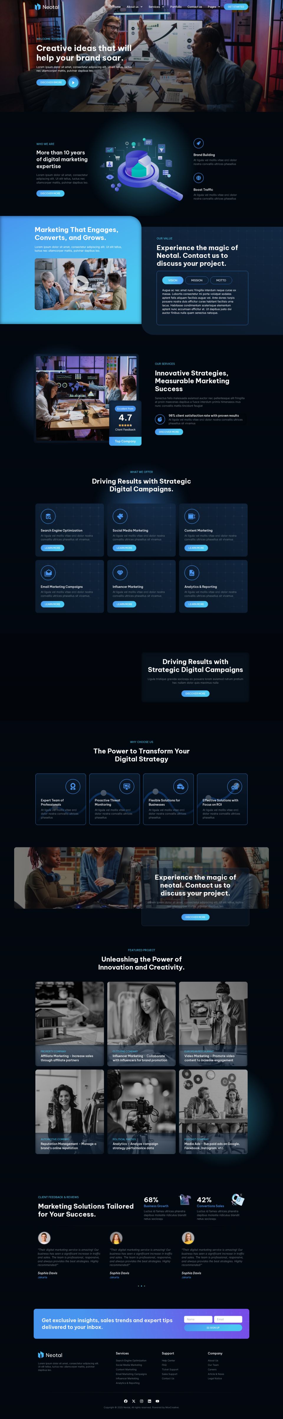 WordPress template ThemeForest Neotal