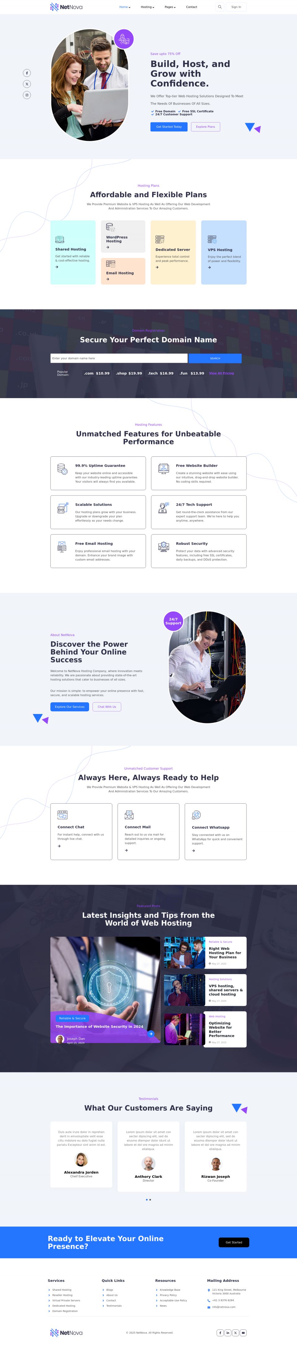 WordPress template ThemeForest NetNova