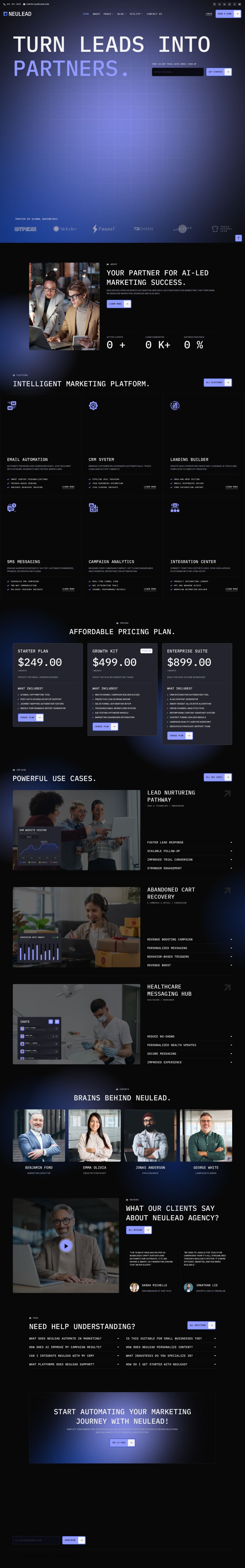 WordPress template ThemeForest Neulead
