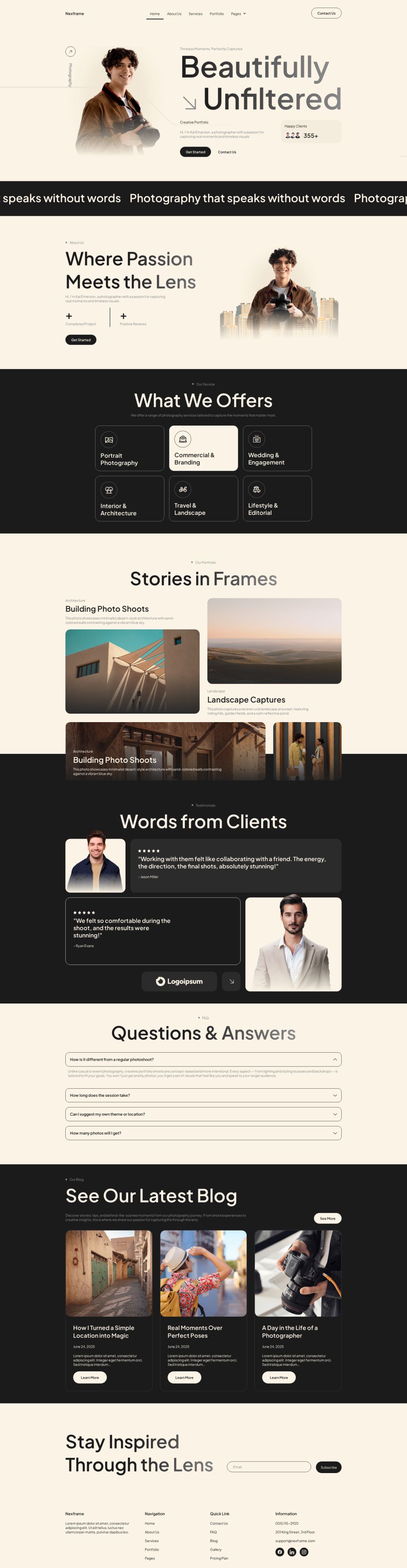 WordPress template ThemeForest Nexframe