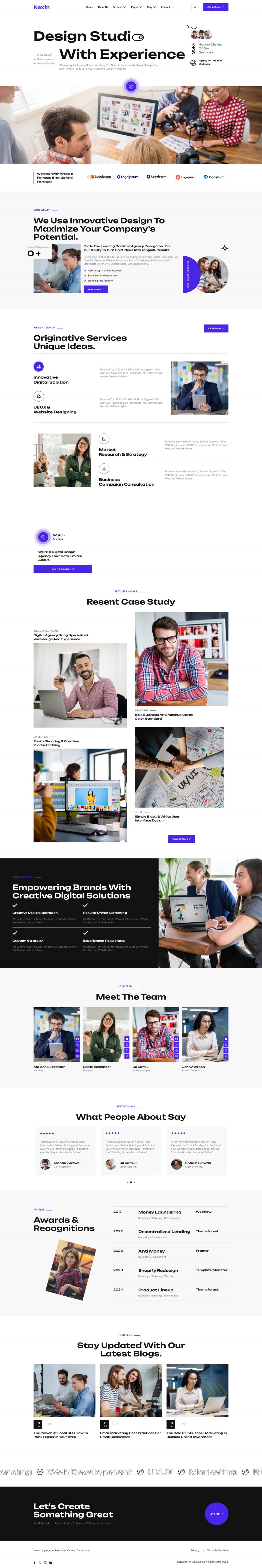 WordPress template ThemeForest Nexin