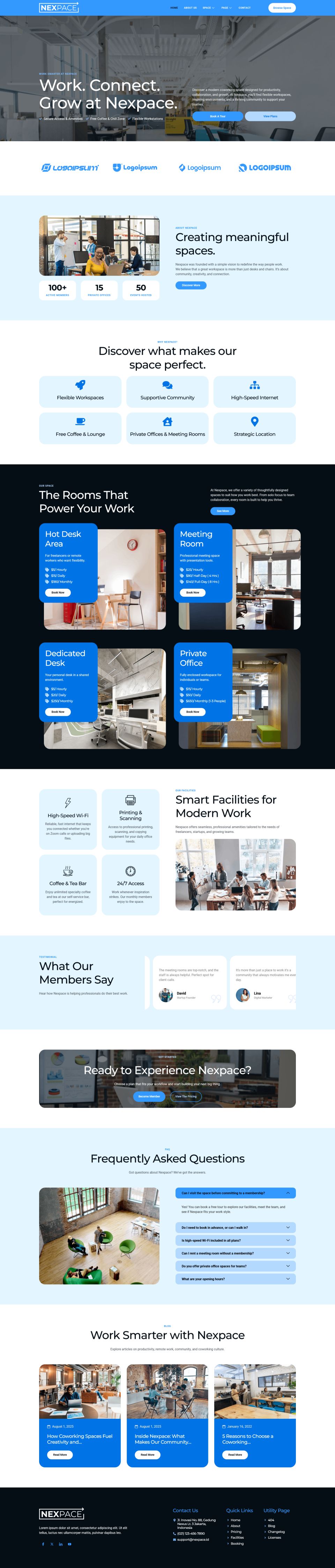 WordPress template ThemeForest Nexpace