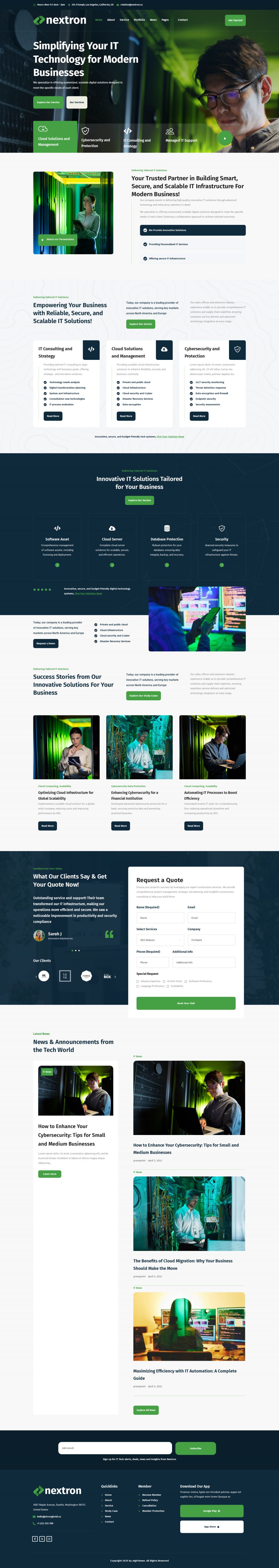 WordPress template ThemeForest Nextron