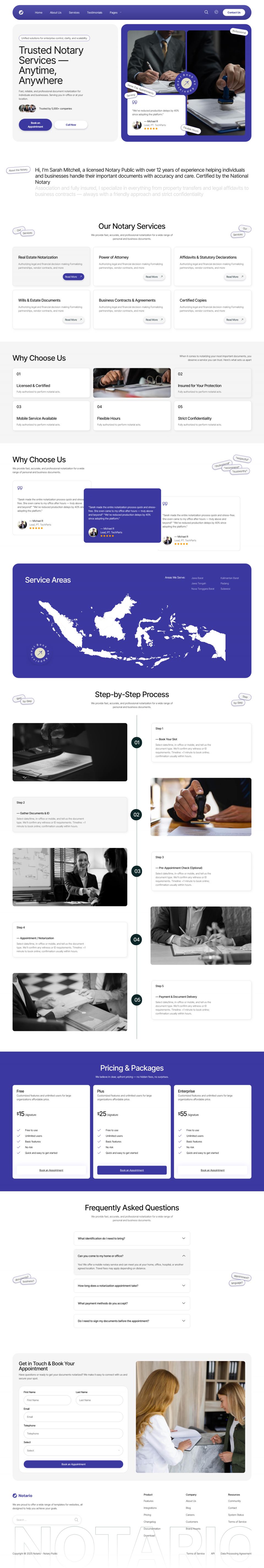WordPress template ThemeForest Notario