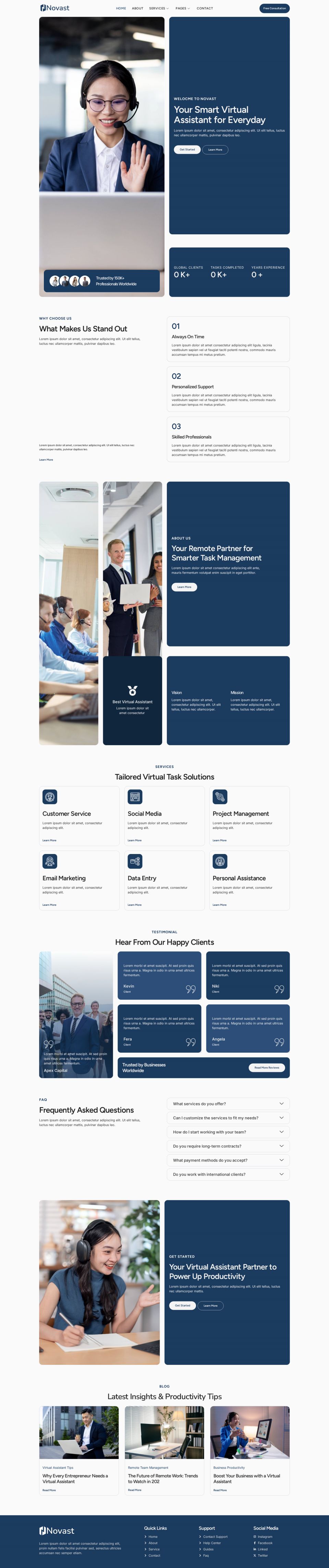 WordPress template ThemeForest Novast